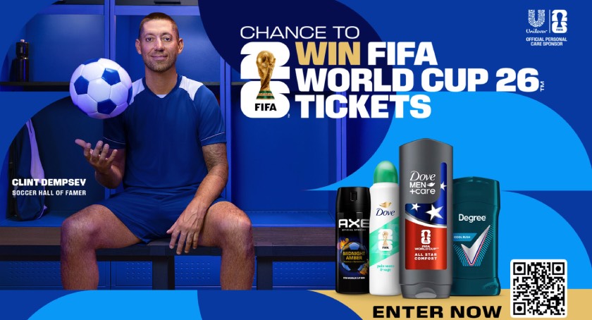 Dove Men, Degree & Axe Partner with Clint Dempsey